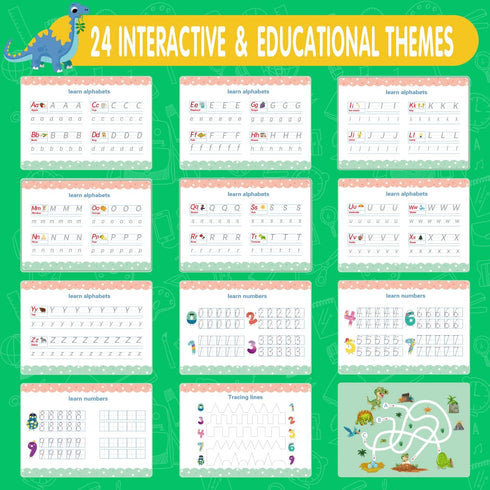 24 3-5, 3-6 NASHRIO Montessori Themes Busy Book for Toddlers Engaging Preschool Learning Activities for Home School