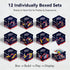 Set 12 Pack 6-12, FUN LITTLE TOYS Music Building Party Favor Toys, Mini Building Blocks Musical Instruments No