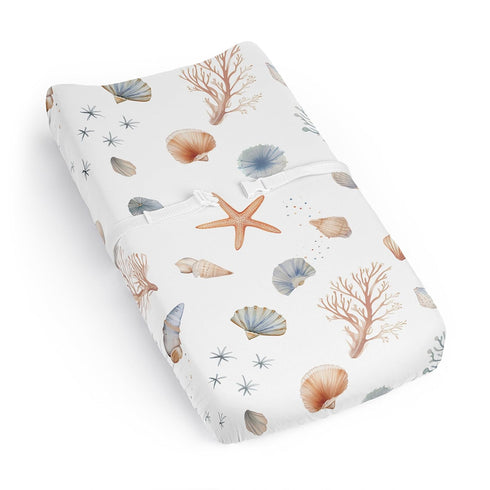 Sweet Jojo Designs Ocean Seashells Boy or Girl, Gender Neutral Baby Changing