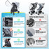 Clear Stroller Rain Cover, Universal Stroller Accessories, Waterproof Travel Weather Shield with Breathable Ventilation