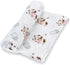 Swaddle Blanket | 100% Muslin Cotton | Gender Neutral Newborn and Baby Nursery Essentials, Registry | Cow Print