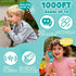 Letoiz 2 Pack 3-12 1000FT 2 Robot Walkie Talkie for Kids, Wooden Handheld Walkie-Talkie for Boys and Girls Ages Hiking