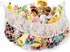 Stuffed Animal Hammock, Extra Large 56'' Long/Cream, Vertical Toy Storage Organizer for Plush Toys