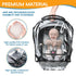 bemece Car Seat Rain Cover, Baby Car Seat Rain Cover Universal with Side Ventilation and Quick-Access Large Window