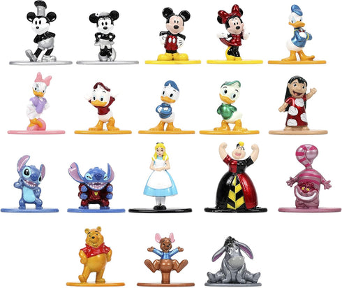Jada Toys Disney 1.65" 18-Pack Series 1 Die-cast Collectible Figures for Kids and Adults (33201)