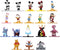 Jada Toys Disney 1.65" 18-Pack Series 1 Die-cast Collectible Figures for Kids and Adults (33201)