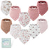 Yoofoss Muslin Baby Bibs 10 Pack 100% Organic Cotton 6-Layer Soft Absorbent