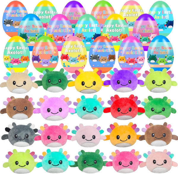 24 Pcs Plush Axolotl Toys Animals Decoration Stuffed Toy Great for Kids