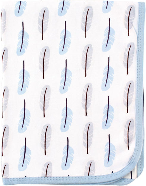 Touched by Nature Unisex Baby Organic Cotton Swaddle, Receiving and Multi-purpose Blanket,