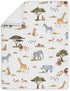 Set Pack 3p Sweet Jojo Designs Jungle Animals Boy Girl Unisex Baby Mini Crib Bedding Infant Nursery Room Newborn