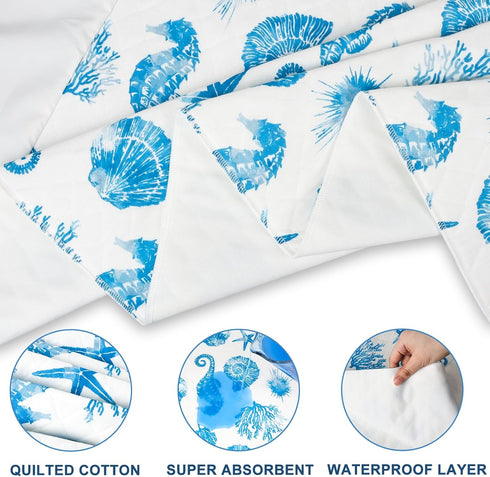 MooMoo Baby Waterproof Potty Training Pad Reusable Underpads Nighttime Mattress Protector Sheet Leakproof Pee Pad