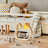 Wooden Chicken Piggy Bank for Kids, Unbreakable Easter Pullet Coin Chicken Bank for Kids with Sticker, Wooden Cashbox