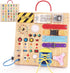 Toddler Busy Board | Montessori Toys for 1-3 Year Old Boys | Sensory Travel Learning Activities Gift