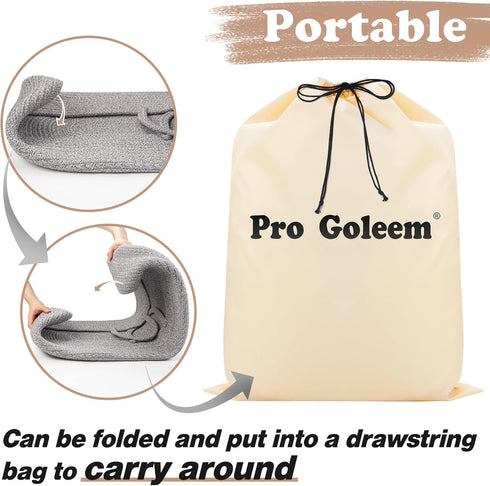 Pro Goleem 1 2 1 Baby Diaper Changing Basket, Portable Easy to Clean Moses Basket for Newborn Babies with Foam Pad
