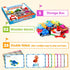 52 Vanmor Wooden Vehicle Alphabet Puzzle for Toddlers, Traffic ABC Letter Sight Words Matching Game with Blocks