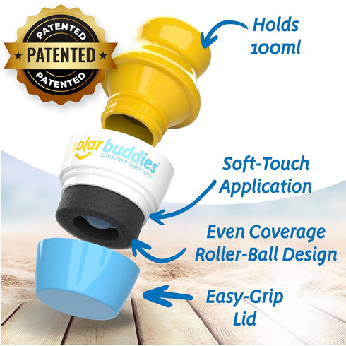 Set Set Blue Bag Bundle For Solar Buddies Refillable Roll On Sunscreen Suncream Applicator Bag Bundle With Applicator