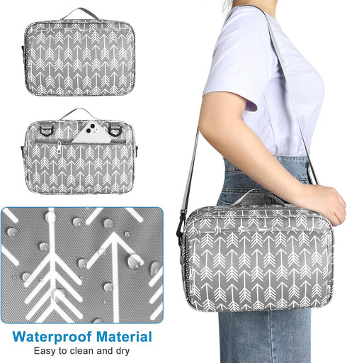 Accmor Stroller Organizer, Universal with Insulated Cup Holder, Large Capacity Stroller Bag Caddy for Uppababy, Doona