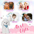 Athoinsu 12" Realistic White Poodle Puppy Stuffed Animal, Soft Adorable Plush Toy for Kids