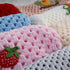Handmade Baby Blanket with Crochet Strawberry Design Warm, Soft and Playful Gift for Babies, Perfect for Crib