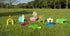 Children Golf Set with Golf Clubs, Practice Holes, Floral/Animal Obstacles, Golf Balls