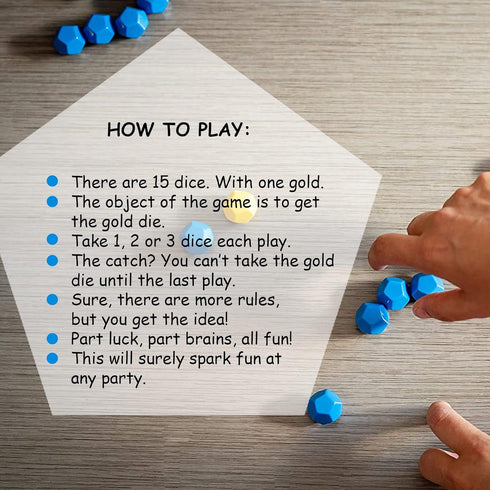 Mobi Ultimo Kids Dice Game - 1 Minute Strategy Game for Family Game Night, Ages 8+, 2 Players, 15 Dice