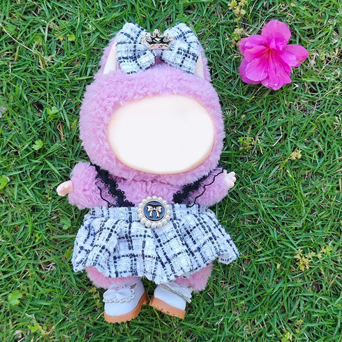 17cm 2 Set, Clothes for Doll, PCS Cute Chic Style Hair Clip & Dress Dress up Outfit Exquisite Accessories for Dolls