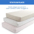 28x52 Inch (Pack 3), Delta Children Fitted Crib Sheets for Girls and Boys - Crib Sheet for Standard Crib and Toddler