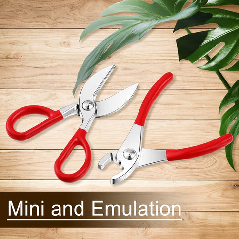 Gejoy 17PCS 1:12 Set Miniature Doll House Tools Metal Home Repair Tools Multifunctional Tiny Tool for Party Dollhouse