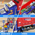 3 4 5 6 6 SpringFlower Carrier Truck Race Track Toys, Boy Toys for Years Old Boys with Lights Sounds, Transporter Race