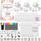 AryiHitt 78PCS Baby Bib Bodysuit Baby Shower Set Baby Shower Game Sign Baby