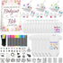 AryiHitt 78PCS Baby Bib Bodysuit Baby Shower Set Baby Shower Game Sign Baby