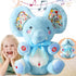 HCdoujoy Baby Blue Peek A Boo Elephant Plush Stuffed Singing Elephant, Repeat What