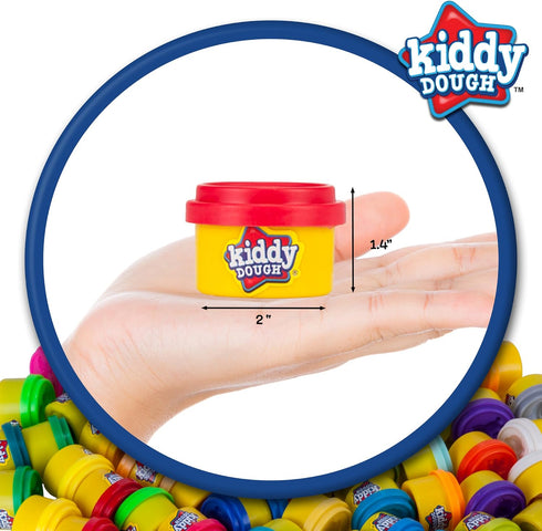 Party Pack - 80 Colorful Non-Toxic Mini PlayDough Containers for Creative Fun - Safe & Educational Gift