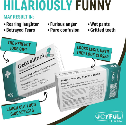 Joyful Clan GetWellinol Jelly Beans - Get Well Gifts for Women and Men - Thinking of You Emotional Support for Sick