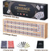 15'' 3 Set, 2 Vamslove Magnetic Cribbage Board Wooden Folding Track Game w/Instruction, Storage Slots for Playing
