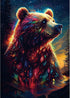 MINIWAN 1000 Piece Puzzles for Adults, Colorful Brown Bear Puzzle for Adults,