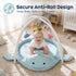 Tummy 012 Baby Play Mat, Whale Time Mat with Toys, Baby Activity Gym for Infants Months Sensory Floor Mat for Boys
