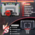 Indoor Mini Basketball Hoop with LED Light/Scoreboard, Over The Door Basketball Toy for Kids