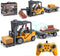 VijiSuki 2.4Ghz Remote Control Forklift with Trailer,RC Forklift Truck with Spray, Cool Lights,Sound,1/24