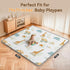 79x71 Tummy Foldable Baby Play Mat for Floor, PIGLOG Extra Large Crawiling Play Mat for Babies, Waterproof & Portable