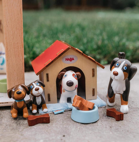 HABA Little Friends Lucky Dog - Playful Pet Toy with Doghouse