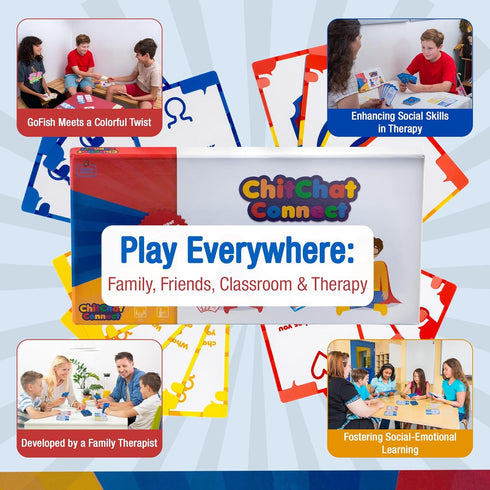 ChitChat Connect Conversation Cards Game - Engaging Starter Cards for Social Emotional Learning Activities