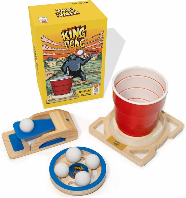 King Pong Original Shot-Making Tabletop Game for Kids, Teens & Adults |