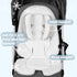 2-in-1 KAKIBLIN Infant Car Seat Insert, Baby Car Seat Head Neck Body Support, Breathable Newborn Car Seat Insert