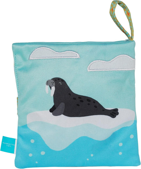 Manhattan Toy Arctic Adventure Soft Bath Time Activity Book - Machine Washable for Infants and Toddlers
