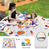 Mfmiudole 71"59" Solar System Baby Gyms Playmats for Playpen Giant Space Rug Planets, ABC Alphabet Learning Mat