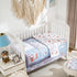 Set 4 2 Set Crib Bedding Pieces Includes Comforter, Fitted Sheets for Easy Changing, Crib Skirt Soft, Breathable