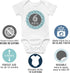 Hadley Designs 16 Monthly Baby Milestone Stickers for Baby Boy - Blue