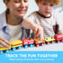 Set 12PCS 2-8 Montessori Wooden Train Toy for Kids, Magnetic Train Cars with Storage Gift Box, STEM Educational Toy