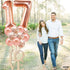 KatchOn Giant Rose Gold 17 Balloon Numbers, 40 Inch Birthday Balloons Set for Happy 17th Birthday Decorations